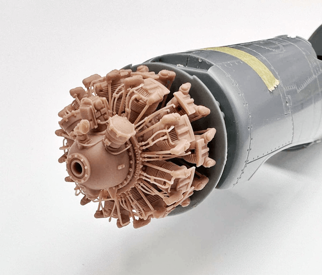 1/48 F4U-1A/D Corsair engine for Tamiya 