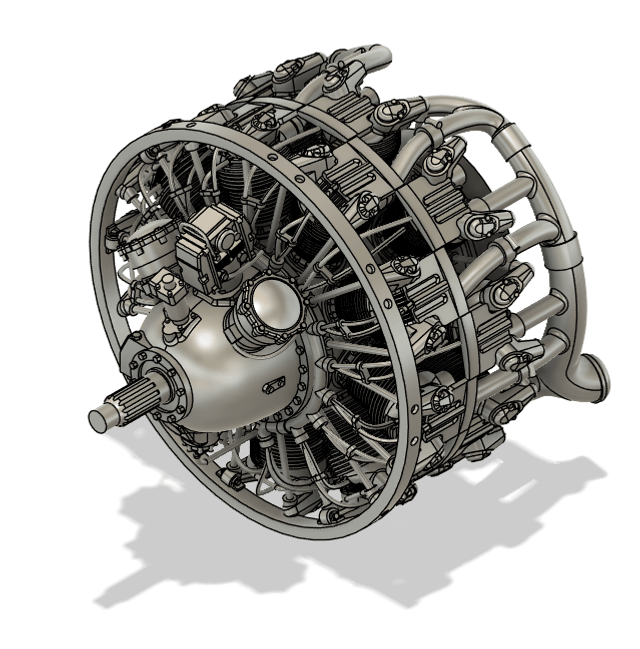 1/48 B-26 Marauder closed engines for ICM
