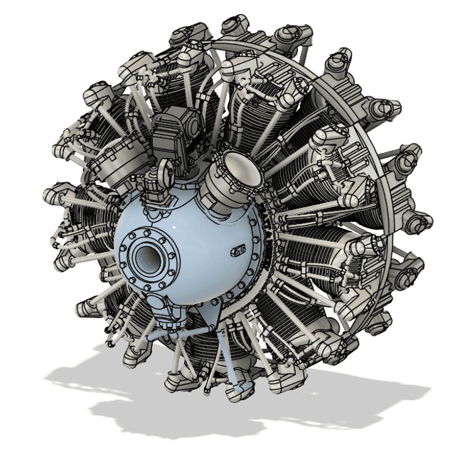 1/48 F6F Hellcat engine for Eduard