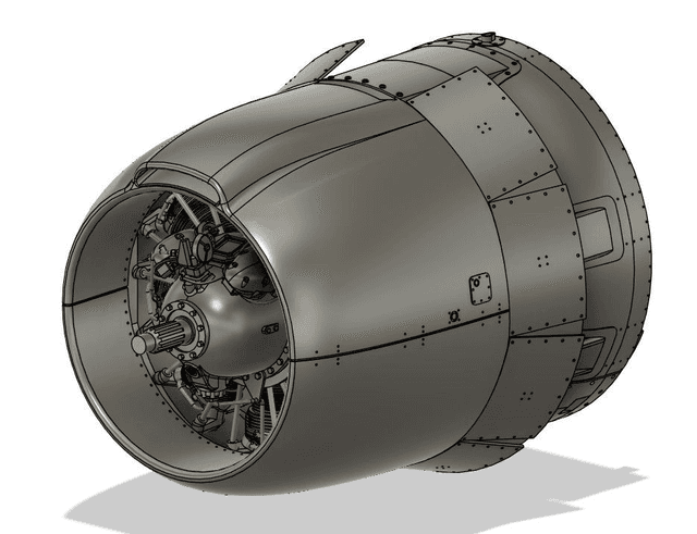 1/72 A/B-26B/C Invader engines for Italerie / Revell