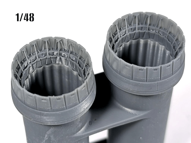 1/72 & 1/48 Mirage IV nozzle for Heller