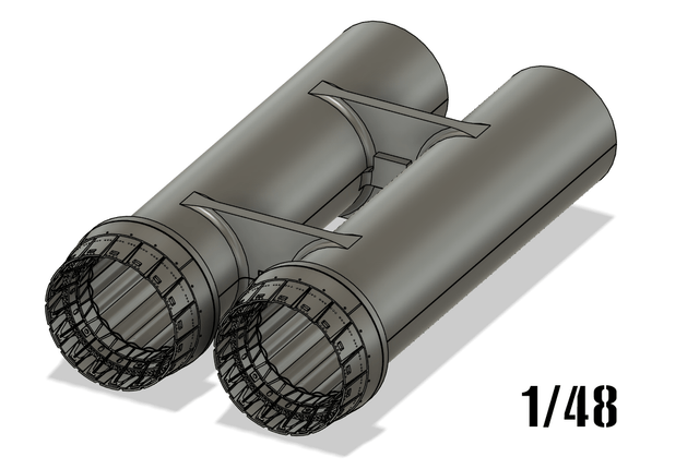 1/72 & 1/48 Mirage IV nozzle for Heller